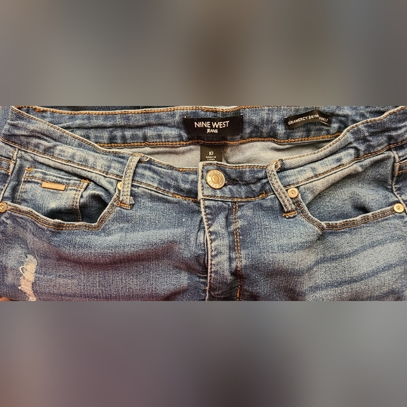 Nine West size 10 blue jeans 👖 - Picture 10 of 11